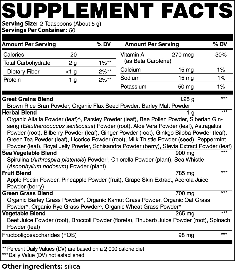 SpiceVita Ultra Cleanse Smoothie Greens