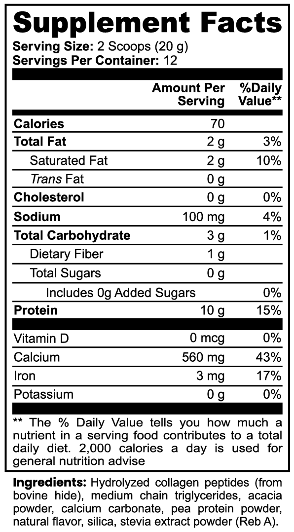 SpiceVita Grass-Fed Collagen Creamer (Vanilla)