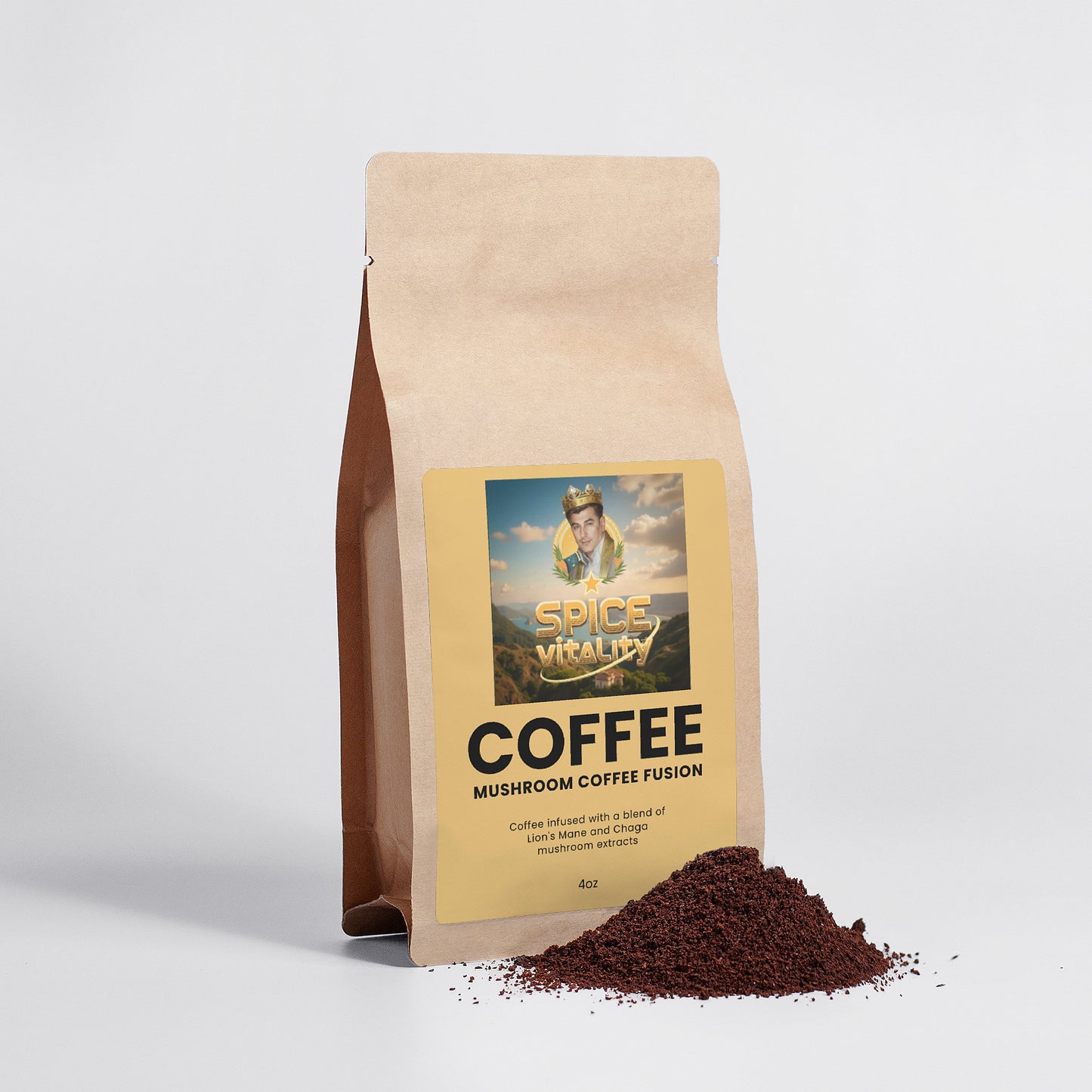Mushroom Coffee Fusion - Lion’s Mane & Chaga 4oz