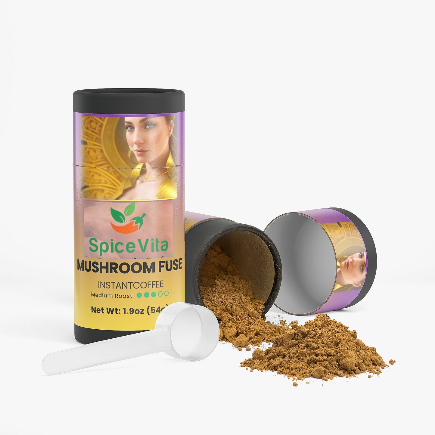 SpiceVita Mushroom Fuse Instant Coffee (Medium Roast)