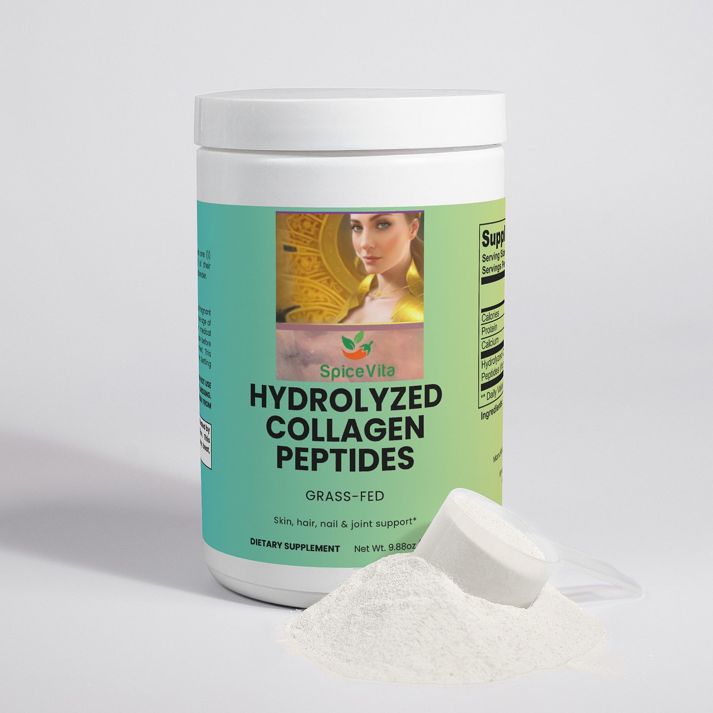 SpiceVita Grass-Fed Hydrolyzed Collagen Peptides