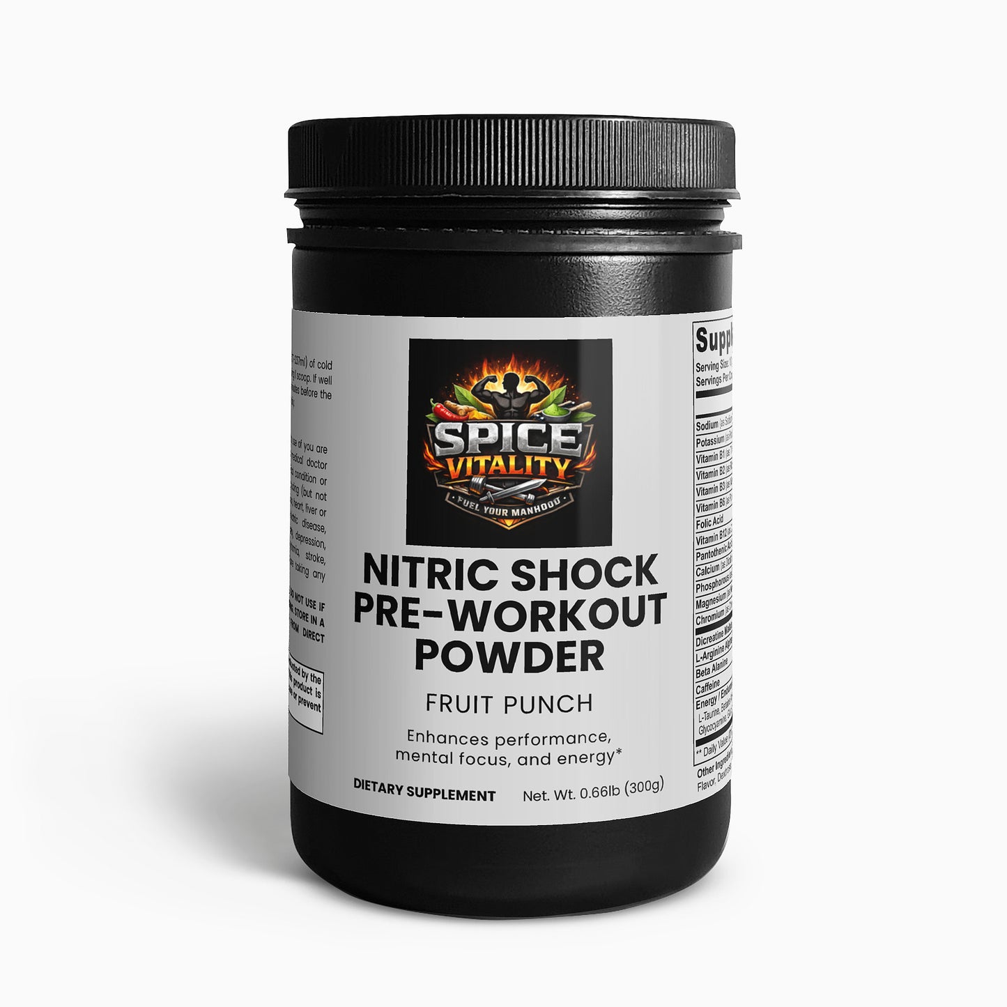 Nitric Shock Pre-Workout Powder (Fruit Punch)