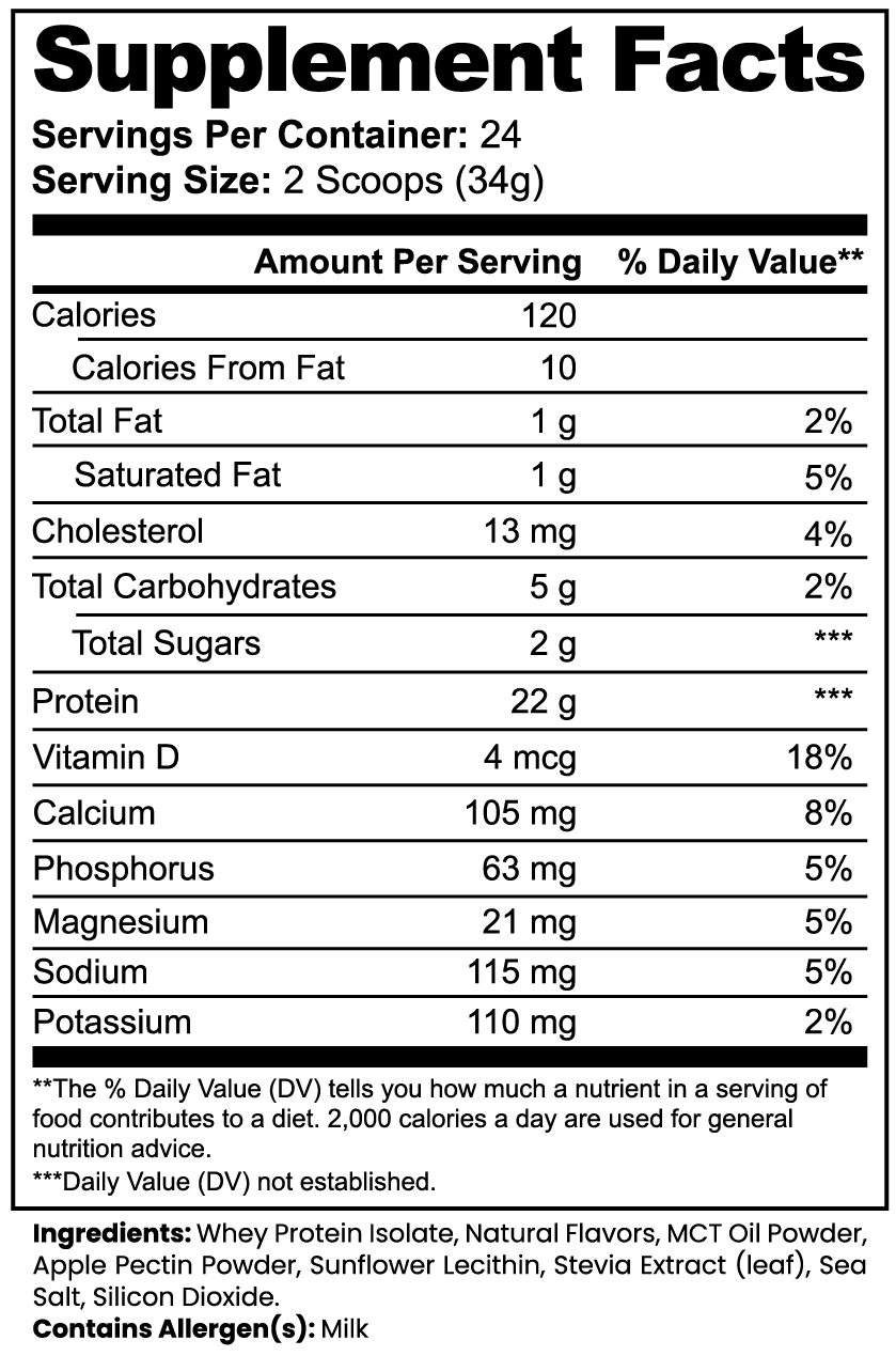 Spice Vitality 100% Whey Protein Isolate (Vanilla)